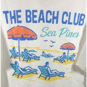 Standard Rec 100% Cotton Sea Pines Beach Club Lighthouse T-Shirt - White - XXL